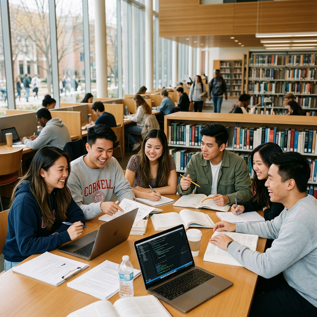 Students collaborating